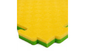 Будо-мат, 100 x 100 см, 20 мм, цвет жёлто-зелёный