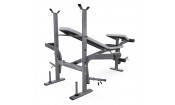 Скамья со стойками под штангу DFC D703 PRO с партой для бицепса