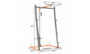 Стойка под штангу и тяга сверху / снизу DFC DCGE01