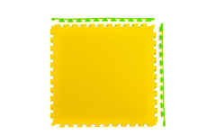 Будо-мат, 100 x 100 см, 20 мм, цвет жёлто-зелёный