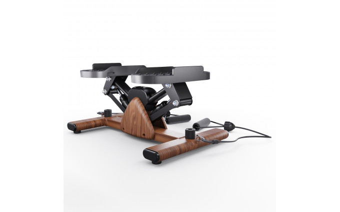 Балансировочный степпер DFC WOODFIT с эспандерами