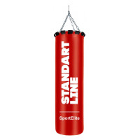 Мешок боксерский SportElite STANDART LINE   60см, d-26, 15кг, красный