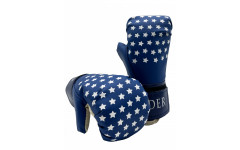Перчатки боксерские LEADER   4 унций, синий