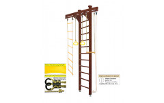 Шведская стенка Kampfer Wooden Ladder Ceiling (№5 Шоколадный Высота 3 м)