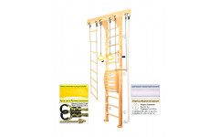 Шведская стенка Kampfer Wooden ladder Maxi Wall (№0 без покрытия Высота 3 м белый)